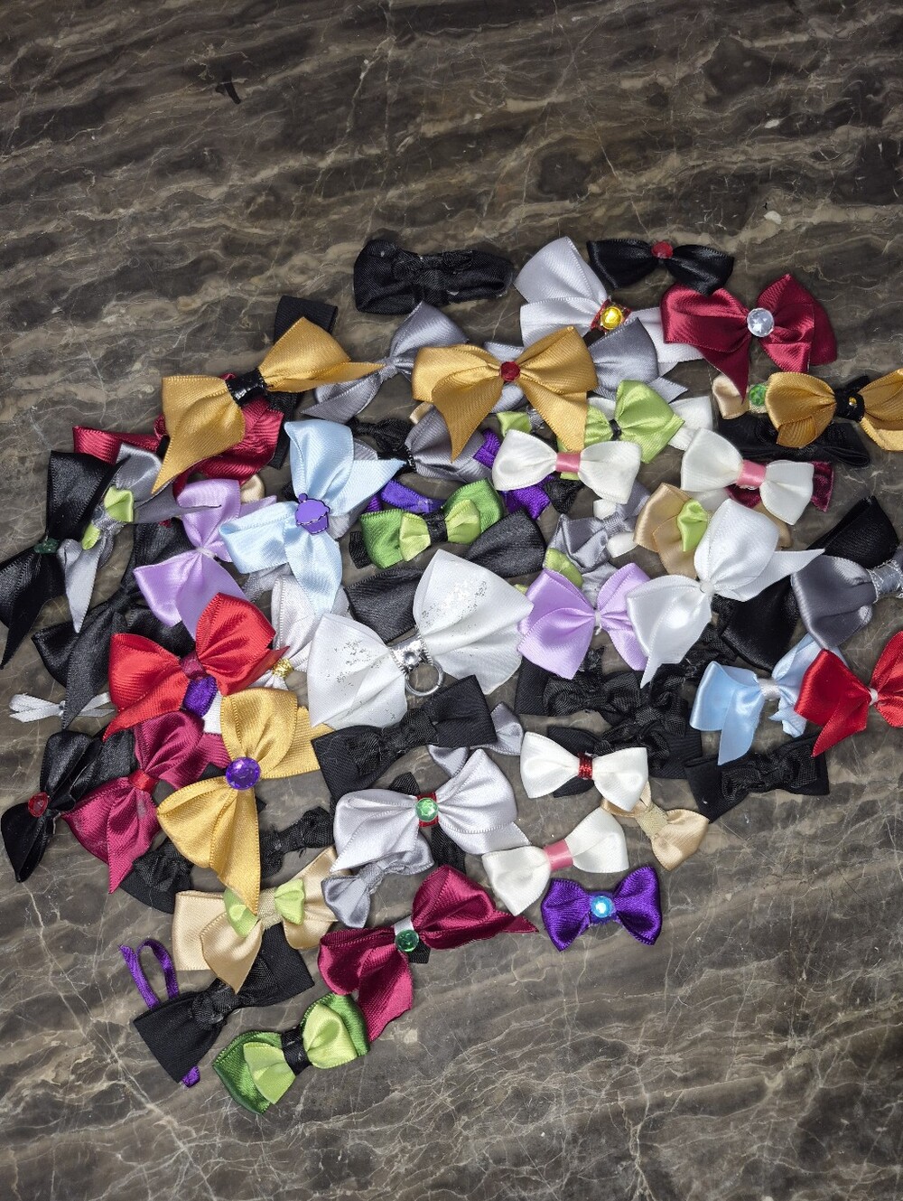 Handmade Bows Out Of Ribbon Quantity 99 Different Colors, sizes, shapes